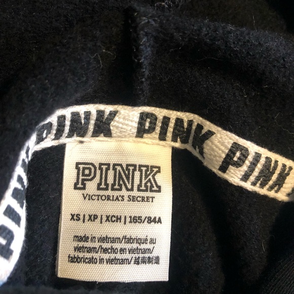 Pink Victoria’sSecret BlackCropped PulloverHoodie - Picture 6 of 6